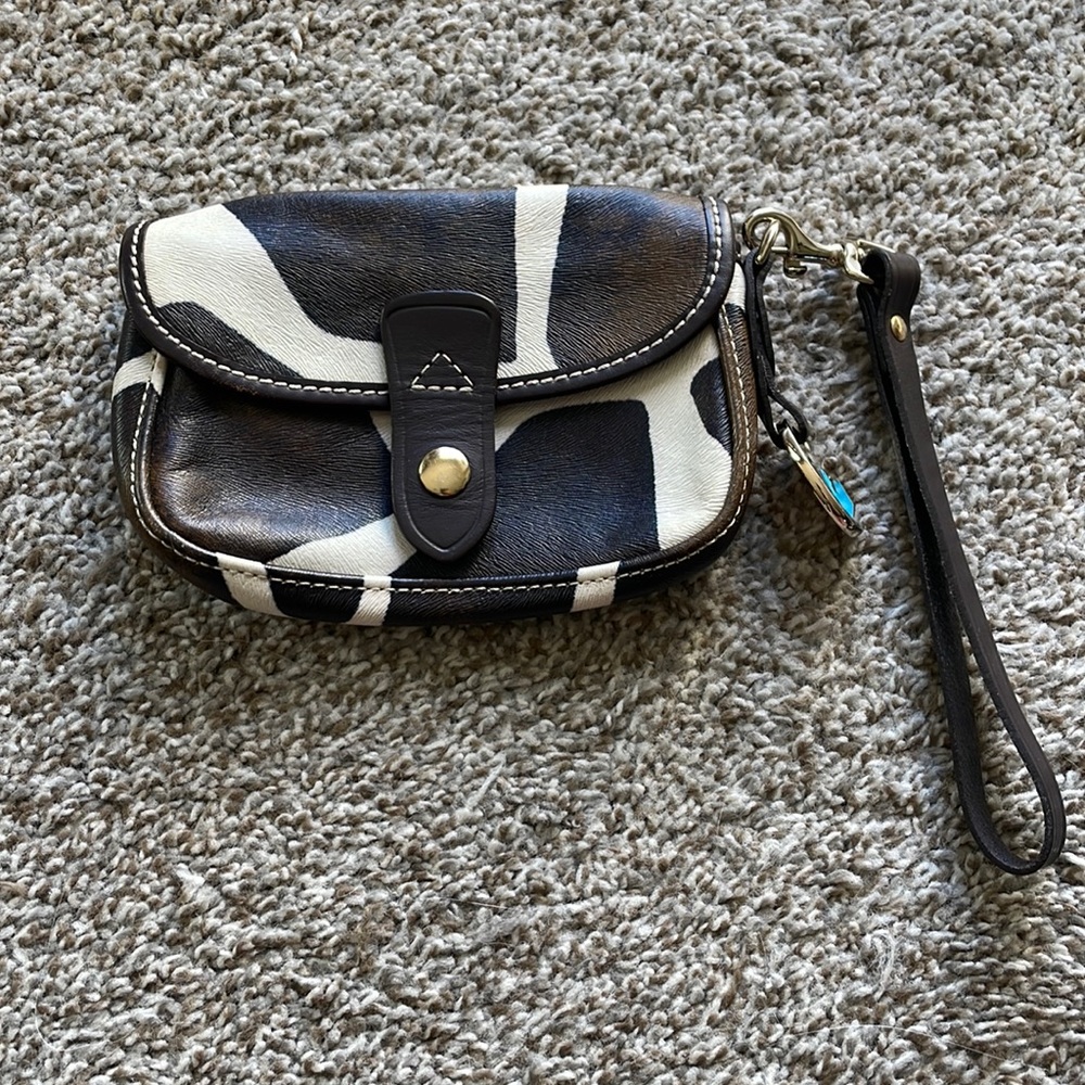 Dooney & Bourke cow or giraffe clutch